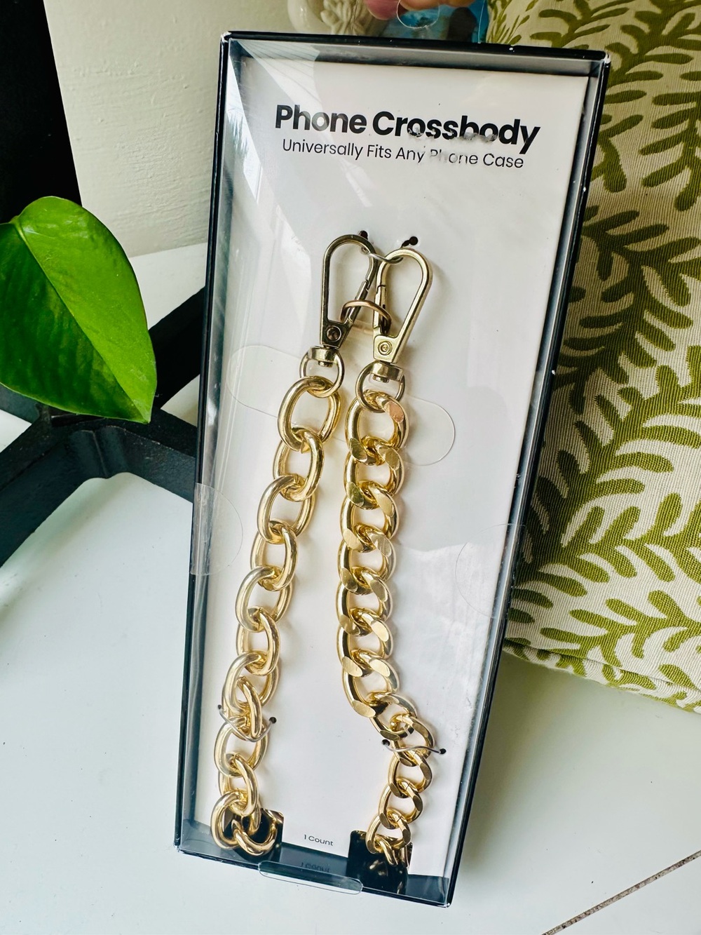 Gold Chain Phone Crossbody Strap NWT